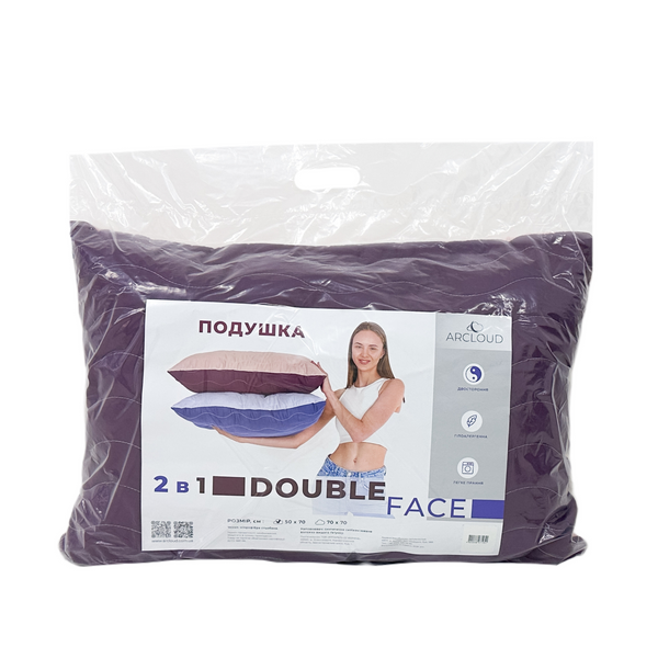 Подушка для сну Double Face / Дабл Фейс зі стьобанням 2 кольори 1116-1 фото
