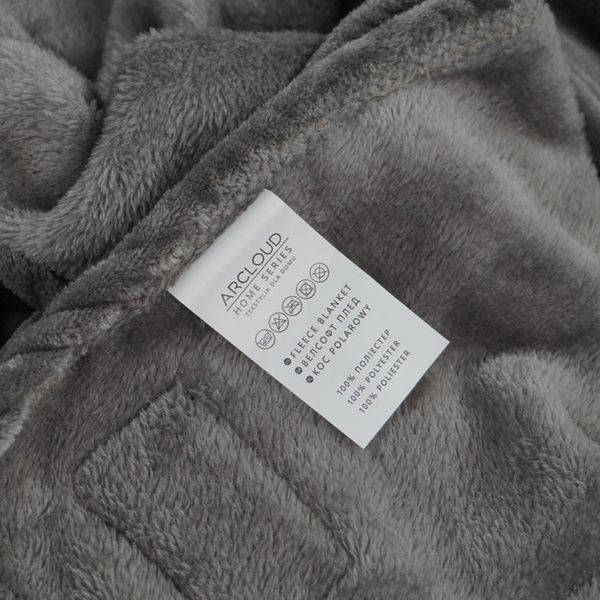 Плед флісовий (велсофт) BLANKET STEEL TM ARCLOUD 138510-4 фото