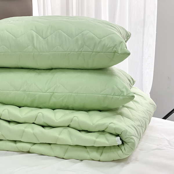 Дві подушки для сну Green Bamboo / Грін Бамбу з мікрофібри антиалергенні 1113_2 фото