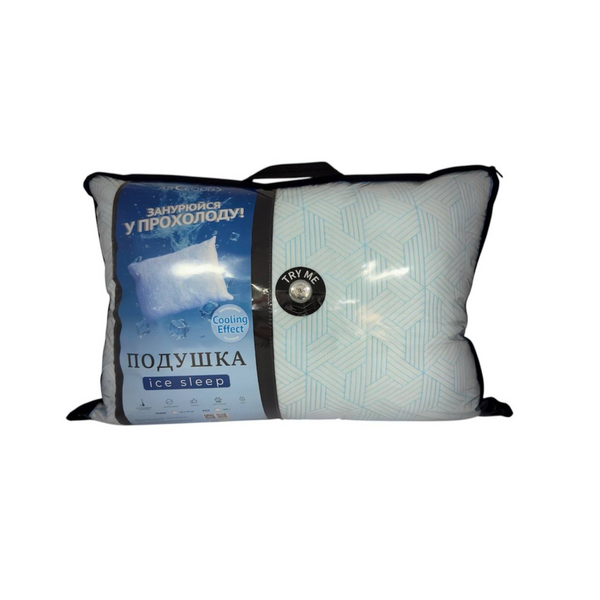 Подушка для сну з охолодженням ICE SLEEP / АЙС СЛІП з еко лебединим пухом, 50х70 см 11407 фото
