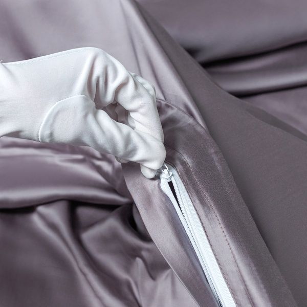 Постільна білизна преміум класу Signature з тенселя 300 TC в кольорі icy violet 035 00060 фото