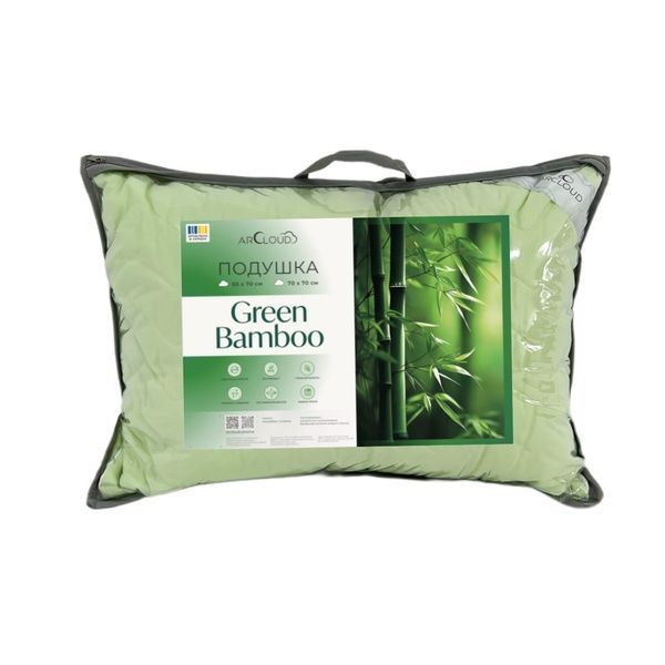 Подушка для сну Green Bamboo / Грін Бамбу з мікрофібри антиалергенна 1113 фото
