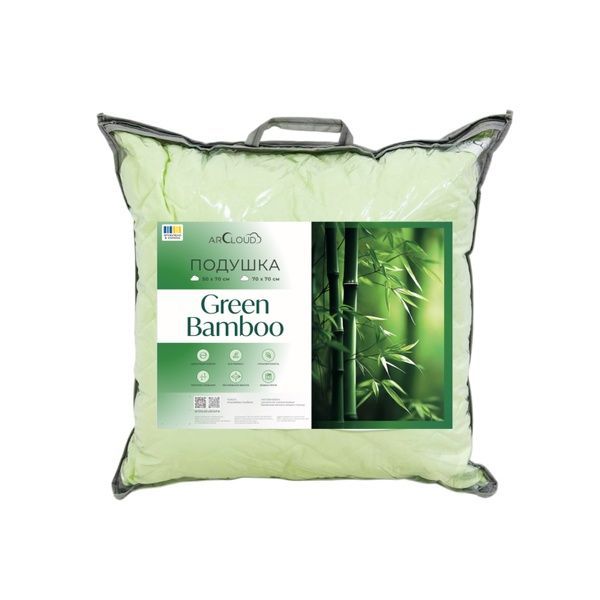 Подушка для сну Green Bamboo / Грін Бамбу з мікрофібри антиалергенна 1113 фото