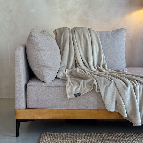 Плед велсофт (флісовий) BLANKET BEIGE TM ARCLOUD 138460 фото