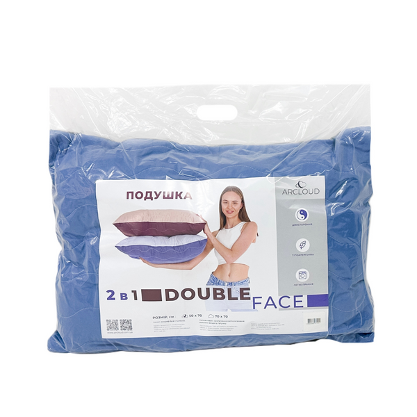 Подушка для сну Double Face / Дабл Фейс зі стьобанням 2 кольори 1116 фото