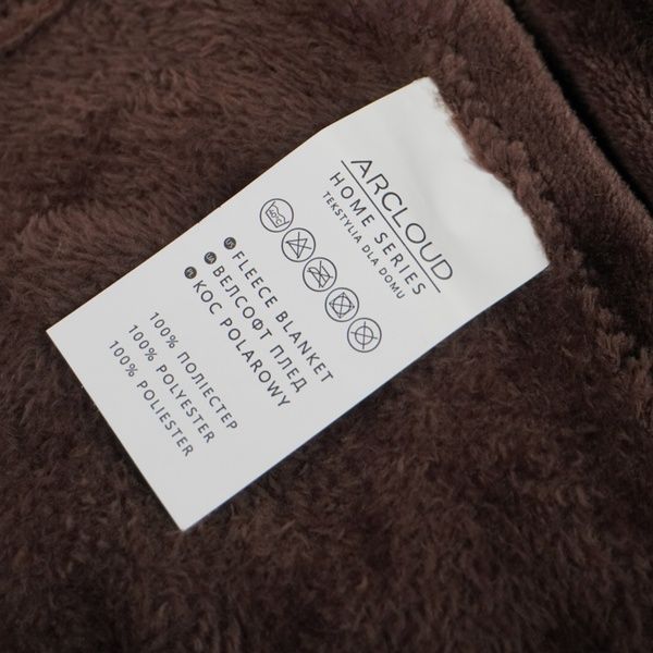 Плед флісовий (велсофт) BLANKET COFFE TM ARCLOUD 138480-3 фото