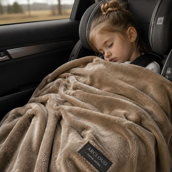 Плед велсофт (фліс) BLANKET BROWN TM ARCLOUD 138120-1 фото
