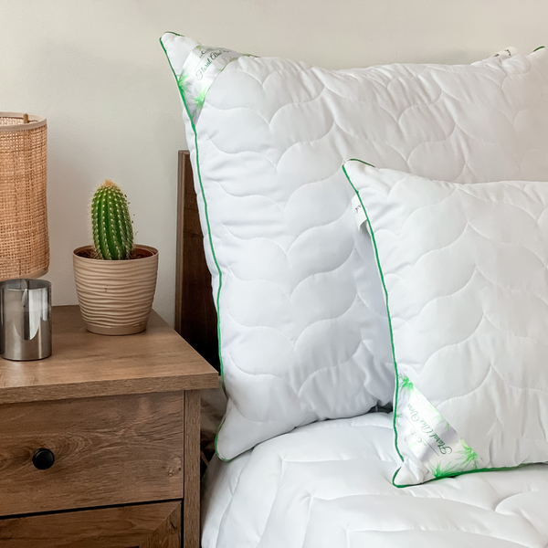 Подушка для сну Floral Aloe Vera / Флорал Алое Вера з екстрактом алое на блискавці 1117 фото