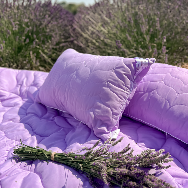 Подушка для сну 50х70 см Floral Lavender / Флорал Лаванде зі знімним чохлом 07278 фото