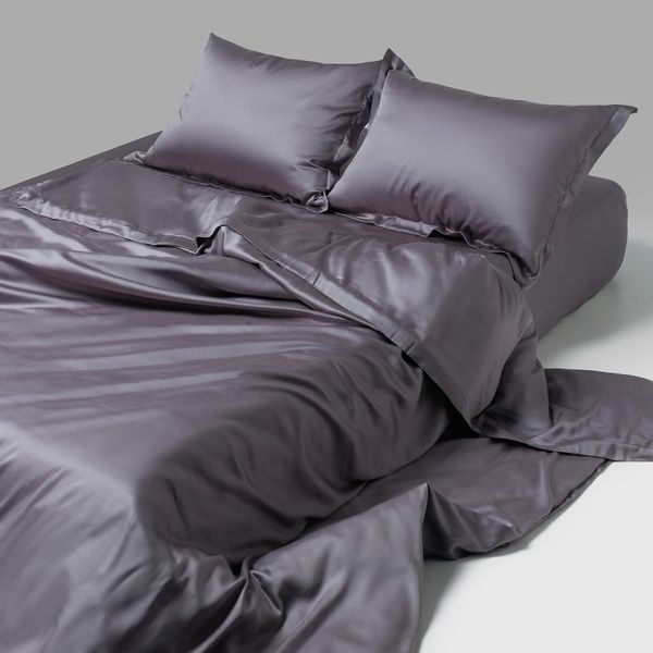 Постільна білизна з тенселя в кольорі Icy Violet преміум колекція Signature 00060-4 фото